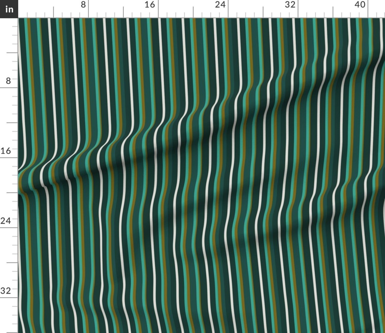 St. Patrick'S Day Stripes Ireland Irish Festive Lucky Holiday Novelty Saint Patrick Pinstripe Geometric Classic Traditional Custom Printed Fabric by Spoonflower Various Fabrics by the Yard or Fat Quarter